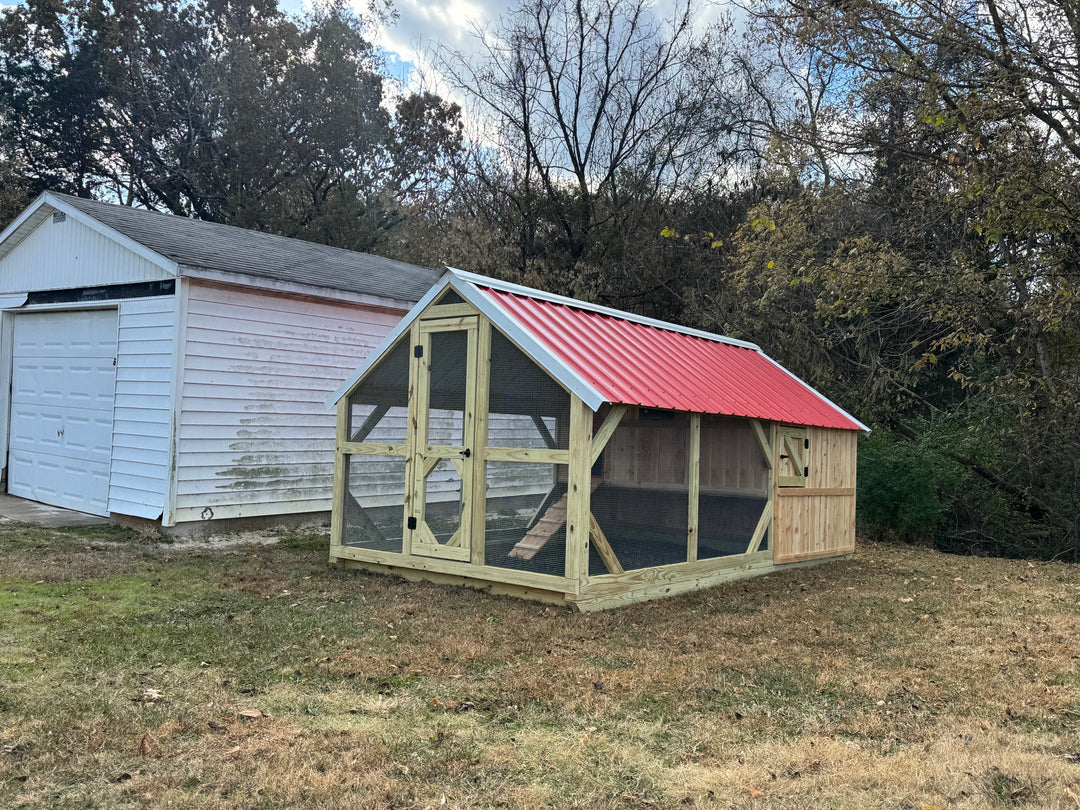 Custom All-Inclusive Raised Coop & Run Combo