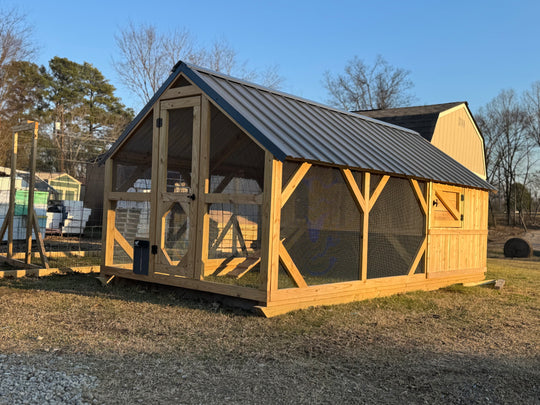 Custom All-Inclusive Raised Coop & Run Combo