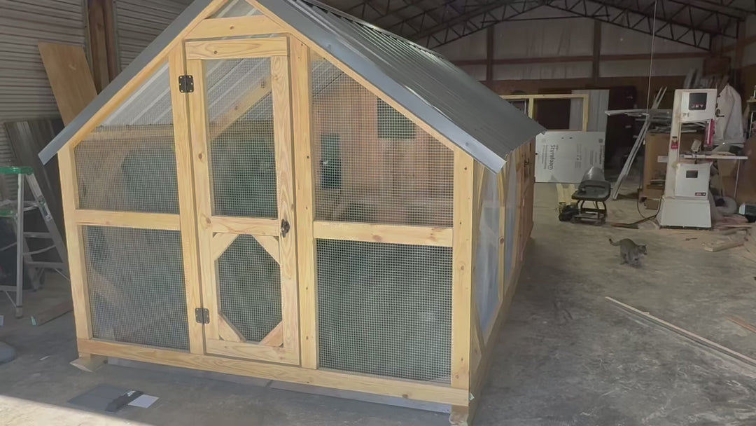Custom All-Inclusive Raised Coop & Run Combo